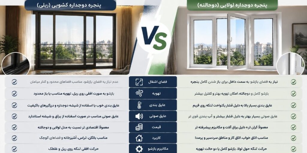 آیا پنجره کشویی دوجداره عایق صدا است؟