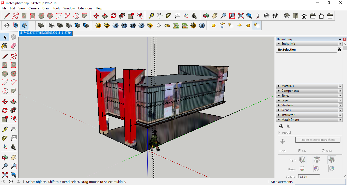 مدل سازی ساختمان از روی عکس در اسکچاپ