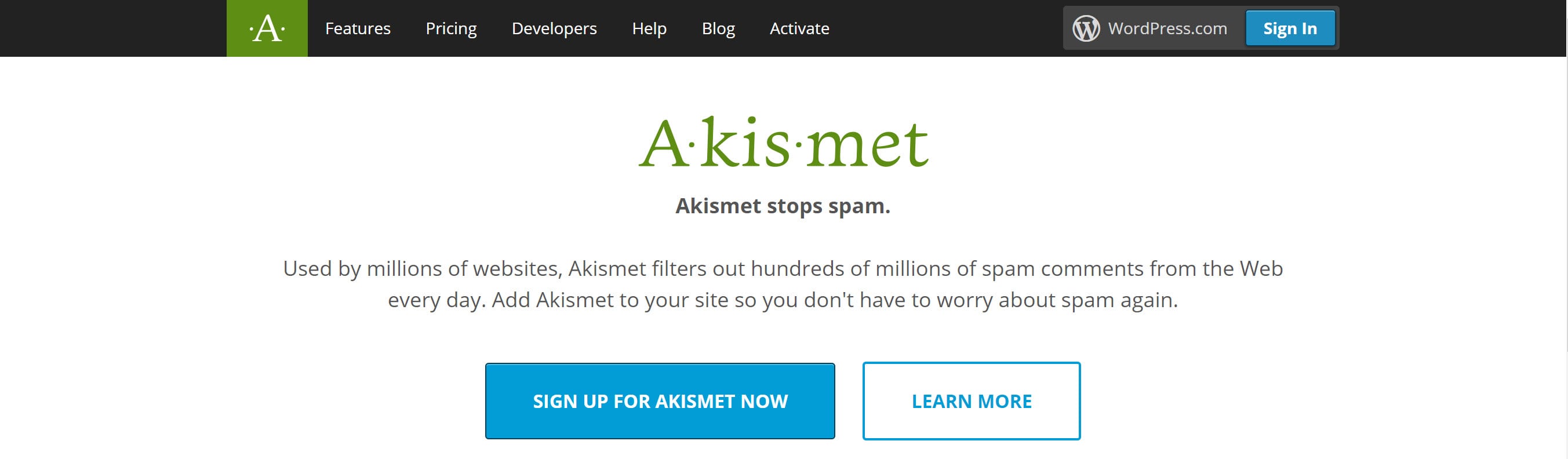 دریافت API Key برای akismet