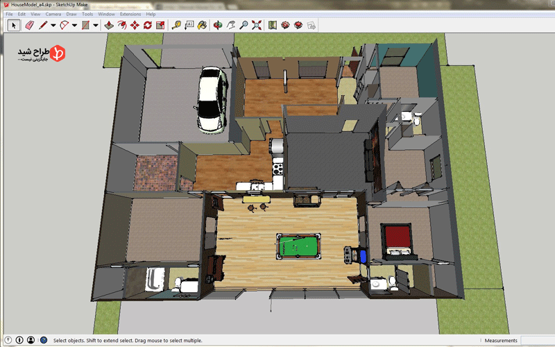 آموزش رندرگیری در نرم‎افزار اسکچاپ