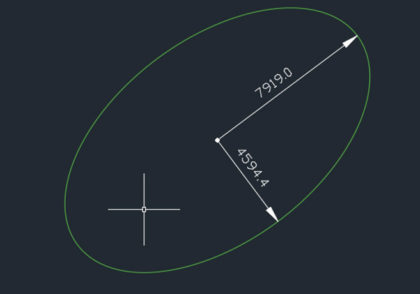 دستور ellipse در اتوکد