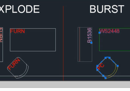 burst در اتوکد